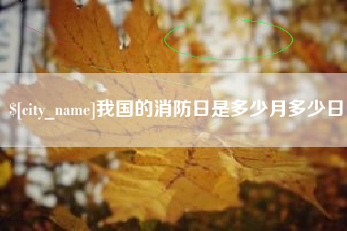 靖边我国的消防日是多少月多少日