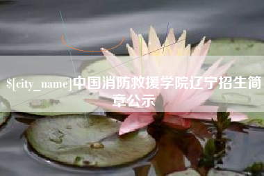 靖边中国消防救援学院辽宁招生简章公示