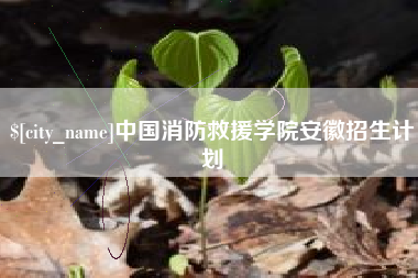 靖边中国消防救援学院安徽招生计划