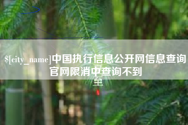 靖边中国执行信息公开网信息查询官网限消中查询不到