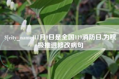 靖边11月9日是全国119消防日,为积极推进修改病句