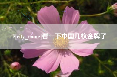 靖边看一下中国几枚金牌了