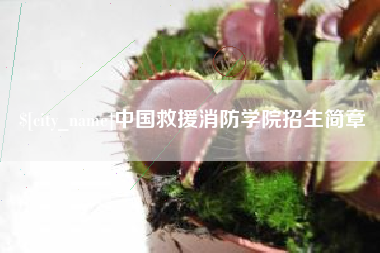 靖边中国救援消防学院招生简章