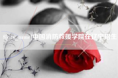 靖边中国消防救援学院在辽宁招生