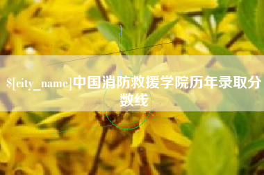 靖边中国消防救援学院历年录取分数线