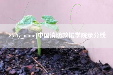 靖边中国消防救援学院录分线