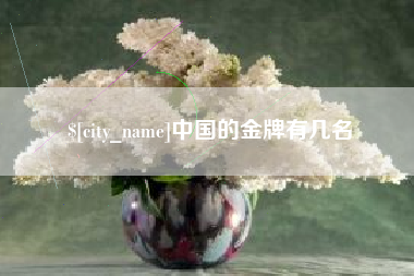 靖边中国的金牌有几名