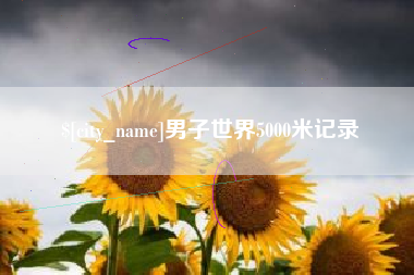 靖边男子世界5000米记录