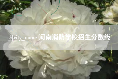 靖边河南消防学校招生分数线