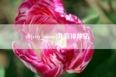 靖边九宫排除法