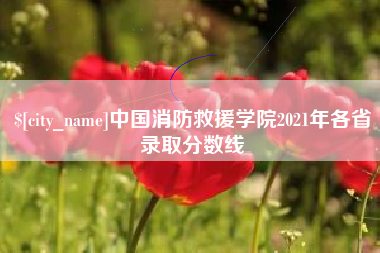 靖边中国消防救援学院2021年各省录取分数线