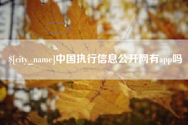 靖边中国执行信息公开网有app吗