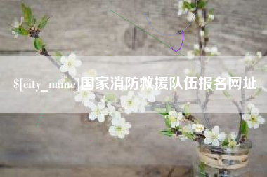 靖边国家消防救援队伍报名网址