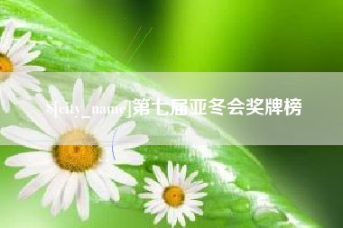靖边第七届亚冬会奖牌榜