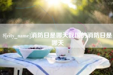 靖边消防日是哪天我国的消防日是哪天