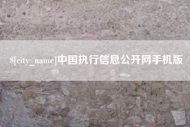 靖边中国执行信息公开网手机版