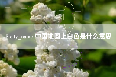 靖边中国地图上白色是什么意思