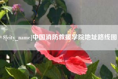 靖边中国消防救援学院地址路线图