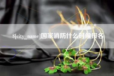 靖边国家消防什么时候报名
