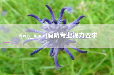 靖边消防专业视力要求