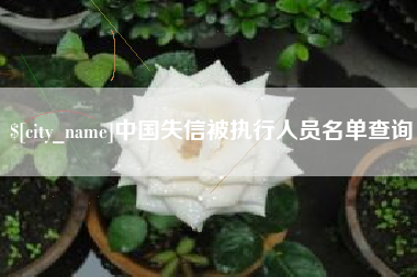 靖边中国失信被执行人员名单查询