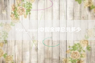 靖边中国金牌总共多少