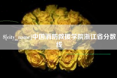 靖边中国消防救援学院浙江省分数线