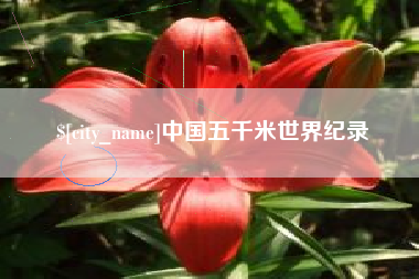 靖边中国五千米世界纪录