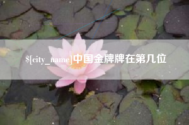 靖边中国金牌牌在第几位