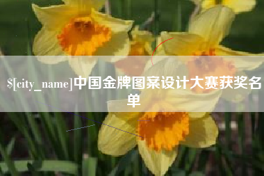 靖边中国金牌图案设计大赛获奖名单