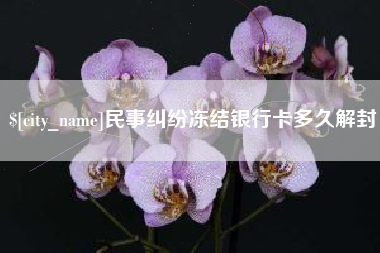 靖边民事纠纷冻结银行卡多久解封