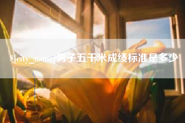 靖边男子五千米成绩标准是多少