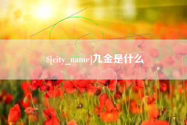 靖边九金是什么