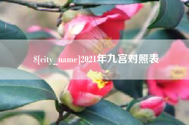 靖边2021年九宫对照表