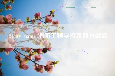 靖边消防工程学校录取分数线