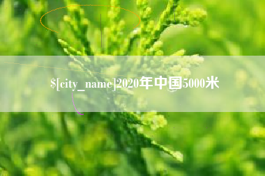 靖边2020年中国5000米