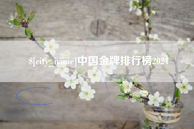 靖边中国金牌排行榜2024