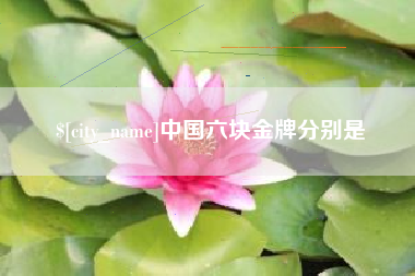 靖边中国六块金牌分别是